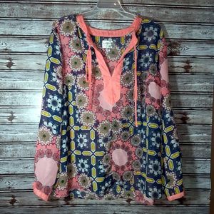 ⭐Sapphire Silhouette Long Sleeve Size XL Blouse⭐